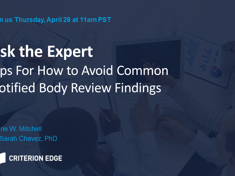 tips to avoid common notified body review findings
